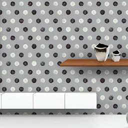 ArtzFolio Printed UV-Resistant Anti-Bacterial Abstract Polka DotsPeel & Stick Wallpaper-image-28