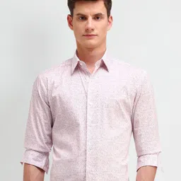 Arrow New York Men Manhattan Spread Collar Geometric Printed Cotton Slim Fit Casual Shirt-image-102