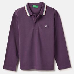 United Colors of Benetton Boys Polo Collar Pure Cotton Regular Fit T-shirt-picture-4