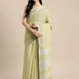Pandadi Saree Zari Linen Blend Sarees-picture-14