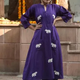 HETVI CREATION Women Regular Kurta with Trousers-image-86