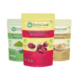 HerbsLand Set Of 3 Pure & Natural Beetroot, Neem & Multani MittiFace Pack - 150 g Each-16