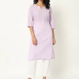 SKYTICK Cotton Notch Neck Straight Kurta-picture-36