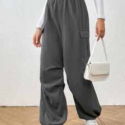 Next One Women Smart Baggy Fit Parachute Trousers-picture-14