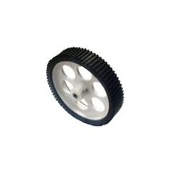 Robot Wheel 10cm Dia. x 2cm Width-1pcs.-White-16