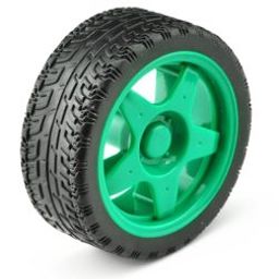 65mm Robot Smart Car Wheel for BO Motors (Green)-43