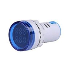 Blue AC50-500V 0-100A 22mm AD16-22DVA Round LED Indicator Light with Transformer-38