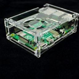Acrylic Case for Raspberry PI 4 Model B with Cooling Fan Slot-11