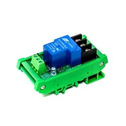 1 Channel Relay Module, 30A with Optocoupler, Isolation 24V Supports, High and Low Triger, （with Guide Rail-27