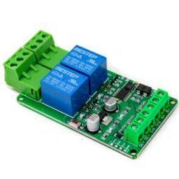 12V Modbus RTU 2, Channels Relay Module, Input Optocoupler, Isolation RS485 MCU-1