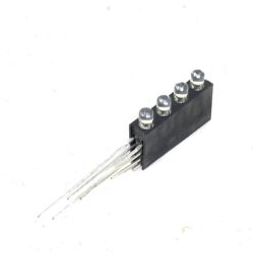 3MM Four Hole Lamp Holder with White color LED (Pack of 5)-11
