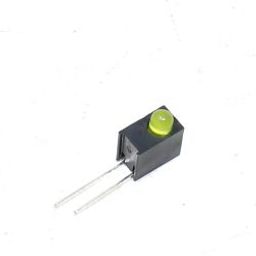 Yellow 3MM Single Hole LED Light Holder with Light (Pack of 10)-10
