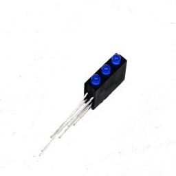 3MM Three Hole Lamp Holder with Blue color Light (Pack Of 10)-13