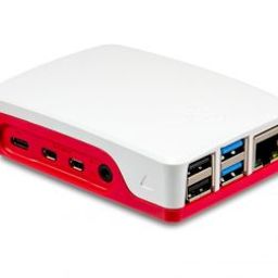 Official Raspberry Pi 4 Case-Red-White-93