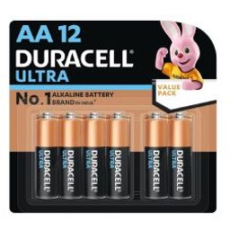 Duracell Ultra Alkaline AA Battery (Pack of 12)-16