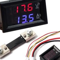 0.28 inch DC 100V 100A LED Digital Ammeter-Voltmeter With Shunt-49