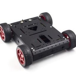 Metal Tank Robot Smart Car Chassis Kit (Black)-12