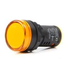 Yellow AC/DC24V 16mm AD16-16C LED Power Pilot Signal Light Lamp-50