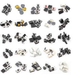 25-Types Assorted Micro Push Button Tact Switch 125Pcs Reset Mini Leaf Switch SMD 2*4 3*6 4*4 6*6-51