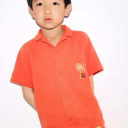 H&M Cotton Muslin Resort Shirt-image-56
