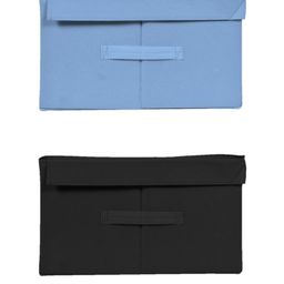 Kuber Industries Set of 2 Printed Foldable Storage Organizer Box with With Lid image 4