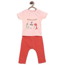 MINIKLUB Girls Multicolor Graphic Print Top with Pants-image-28