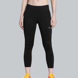Puma Black Mid Rise Sports Tights-picture-2