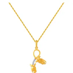 P.C. Chandra Jewellers 14 kt Gold Pendant without Chain-picture-17