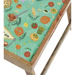 Chumbak A Trunk Load of Fun Multicolor Wood Tray - Set of 1 image 5