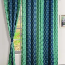 Swayam  Ethnic PNP Blackout Eyelet Window Curtain - Single Piece (5 Ft)-37