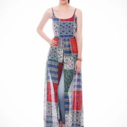 Scorpius Multicolor Printed Long Top image 1