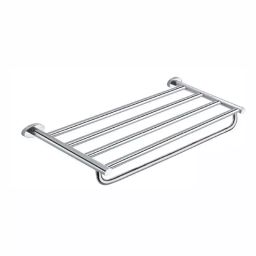 PLATO Ovalo Towel Rack Brass Chrome Finish Silver, 6047-image-12