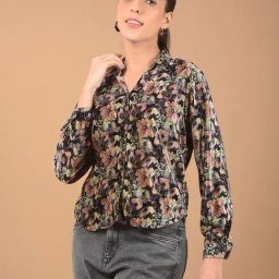 Crimsoune Club Multi-Color Polyester Regular Fit FloralShirt-picture-4