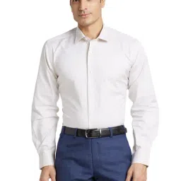 Park Avenue Beige Regular Fit Texture Shirt-picture-45