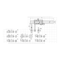KENCY Universal Digital Caliper Interchangeable Points 0-300 mm Least Count 0.01 mm, SDUI300 image 2