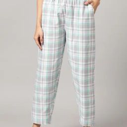 Kryptic Grey Cotton Checks Pyjamas-picture-39