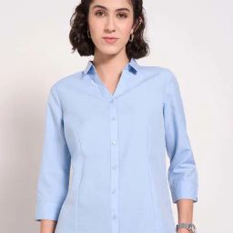 Annabelle by Pantaloons Blue Printed Shirt-image-31