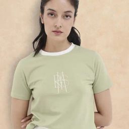 RAREISM Green Cotton Blend Printed Short Sleeves T-Shirt-picture-42