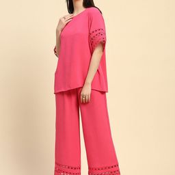 Global Republic Round Neck Top With Trousers Co-Ords-image-20