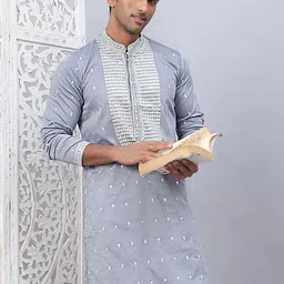 Jompers Men Printed Anarkali Kurta-image-34