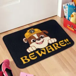 Saral Home Paw Patrol Black & Yellow Cotton 1650 GSM Bath Mat - Set of 1-20