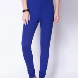 Dollar Missy Blue Cotton Leggings-image-44