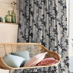SPACES DRAPE STORY Elegent Grey Polyester 9 ft Long Door Curtain - Set of 2-14