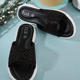 Elle Women's Black Casual Wedges-image-22