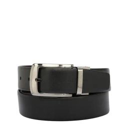 Tommy Hilfiger Black & Brown Formal Leather Reversible Belt for Men-image-17