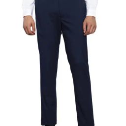 Tommy Hilfiger Navy Straight Fit Trousers-image-62