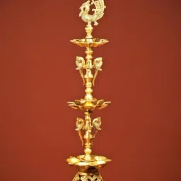 Ekaa Handicrafts Gold Annam Bird Oil Diya Lamp Handcrafted In Brass-picture-27