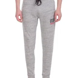 U.S. Polo Assn. White Regular Fit Self Pattern Joggers-picture-24