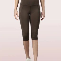 Enamor Brown Super Skinny Fit Capris-image-61