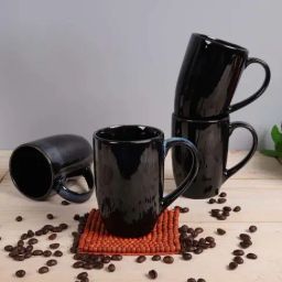 Homesake 'Altered Glaze Latte Twilight' Navy Ceramic Mug (0.26 L) - Set of 4-7
